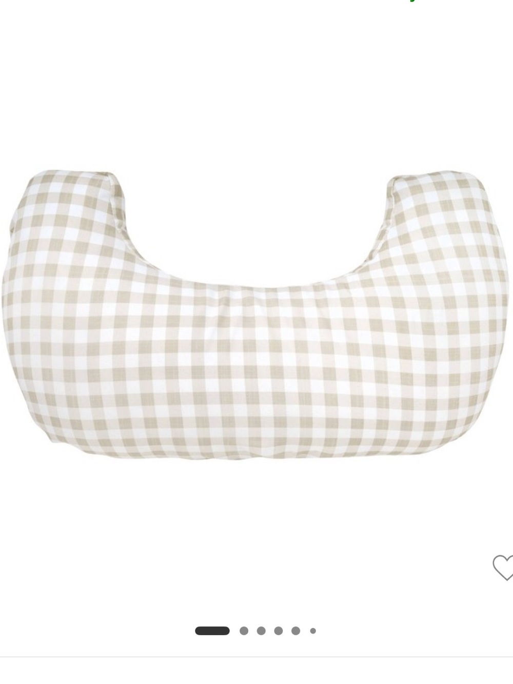 Boppy Momkind taupe Gingham Nursing Pillow